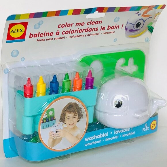 Alex Color Me Clean! Bath Drawing Toy w/Bath Crayons(Bilingual)New in Box Age 2+ - Picture 5 of 14